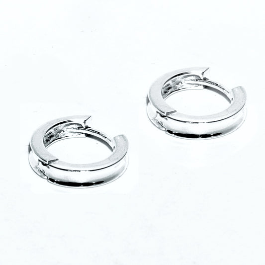 Sterling silver 13mm Dainty and Elegant Huggy earring